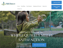 Tablet Screenshot of childtimeinc.com
